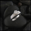 Tapered Celtic Knot Diamond Engagement Ring