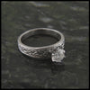 Tapered Celtic Knot Diamond Engagement Ring