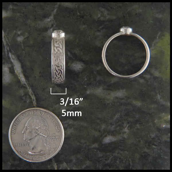 Josephine's Knot, Lover's Knot Celtic Diamond Wedding Set
