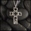 Asymmetrical Celtic Cross pendant in Sterling Silver 