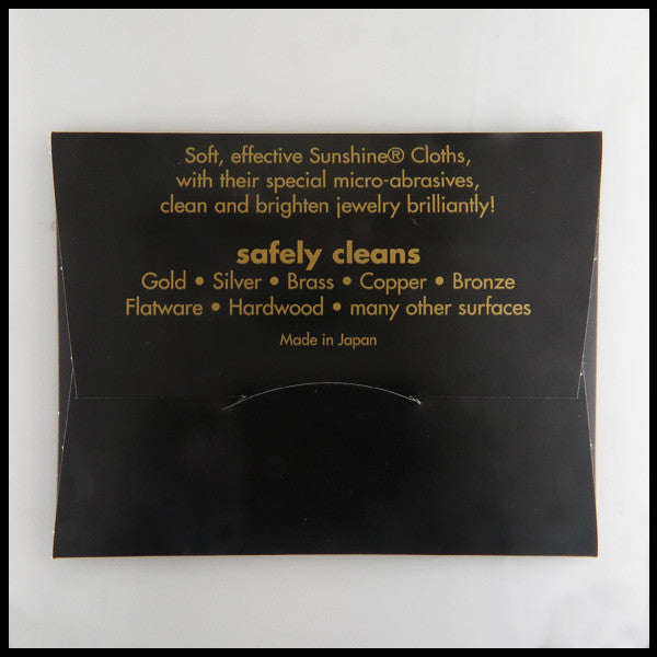 Directions for use of Sunshine Polishing Cloth