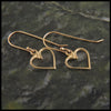Colleen's Celtic Heart Earrings in 14K Gold