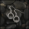 Claddagh Drop Earrings in Sterling Silver
