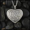 Heart Knot pendant in Sterling Silver