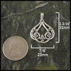 Ivy leaf Celtic Knot pendant in Sterling Silver