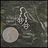Celtic knot pendant and earring set in 14K Yellow, Rose, or White Gold