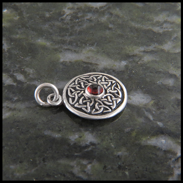 Celtic Wheel of life pendants in Sterling Silver with Gemstones