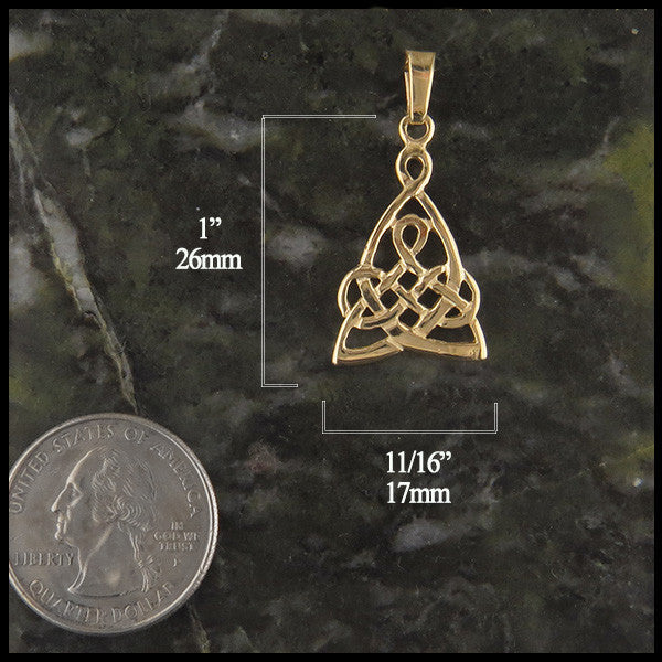Mother's knot pendant in 14K Gold