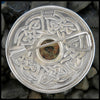 Celtic brooch in Sterling Silver with stones