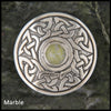 Wheel of Life Sterling Silver brooch with gemstones