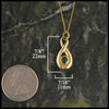 Tsavorite pendant in 14K gold
