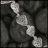 Maggie's Heart link bracelet in Sterling Silver or Gold