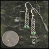 Celtic love knot birthstone earrings