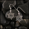Celtic Snowflake Earrings in Sterling Silver