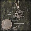 Celtic Snowflake measures 1 1/8" by 7/8"