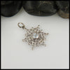 Gold Celtic Snowflake with Aquamarine