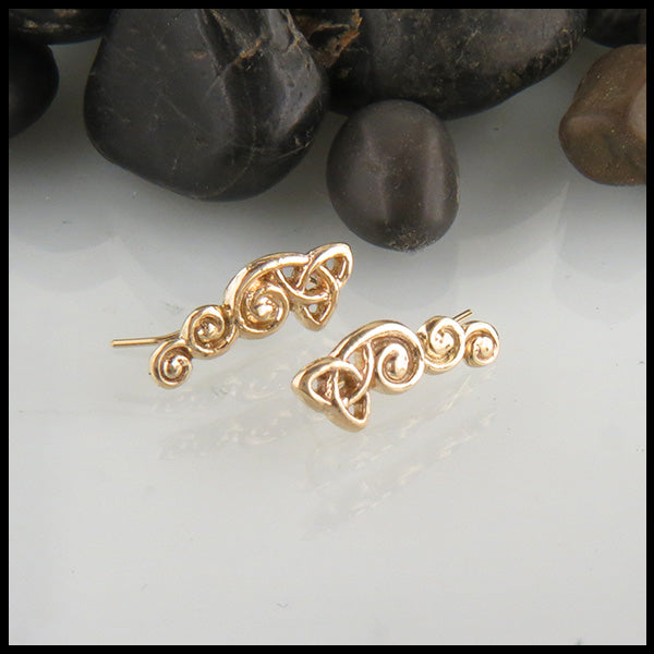 Celtic Trinity Knot Ear Climbers