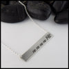 Personalized Bear Bar Pendant