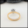 Rear view Josephine's Knot Yellow Sapphire Ring