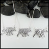 Overhead view Personalized Celtic Bear Pendants