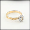 Profile view Josephine's Knot Yellow Sapphire Ring