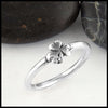 Shamrock Celtic Charm Stacking Ring
