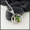 Profile view Tourmaline Baguette Pendant 
