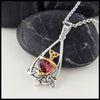 Profile view Pink Tourmaline Pendant