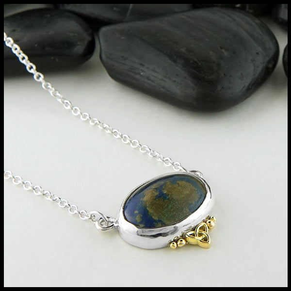Azurite Chrysocolla Pendant 