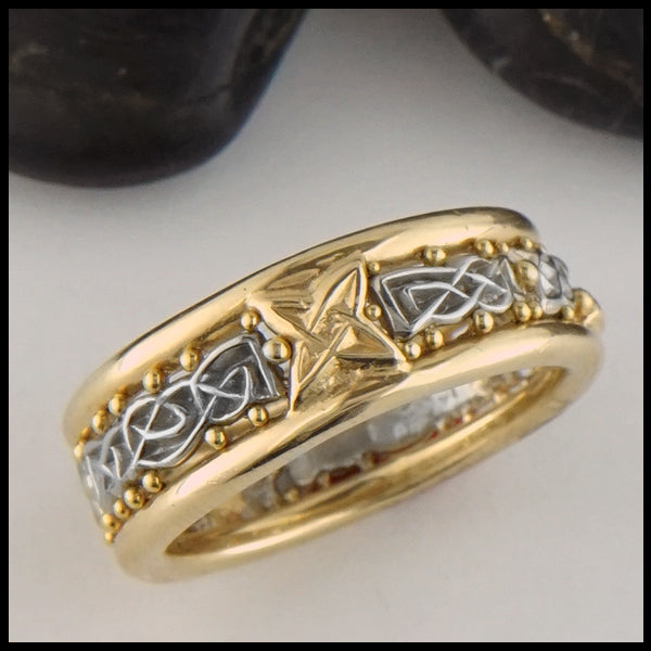 two tone custom celtic band 