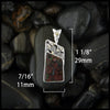 1 1/8 by 7/16 inch Boulder Opal Pendant
