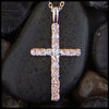 Trinity Scroll Cross with Diamond