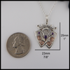 Pendant measurements 7/8" by 1".
