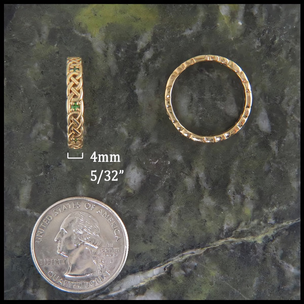 ring band width 4mm 5/32"