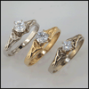 Simple Trinity Knot Diamond Celtic Engagement Ring Solitaire