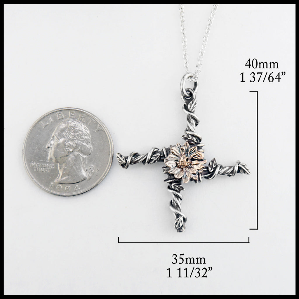 brigid cross 40mm 1 37/64" length 35mm 1 11/32" width 