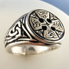 Celtic Cross Sterling Silver Ring