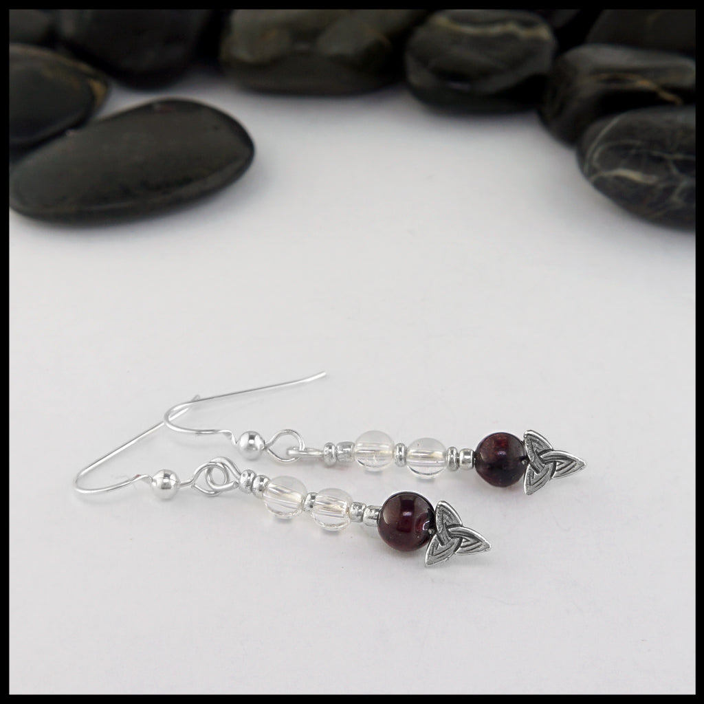 side view of earrings