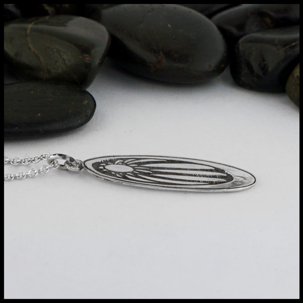 side view of pendant 