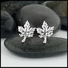 maple leaf earrings