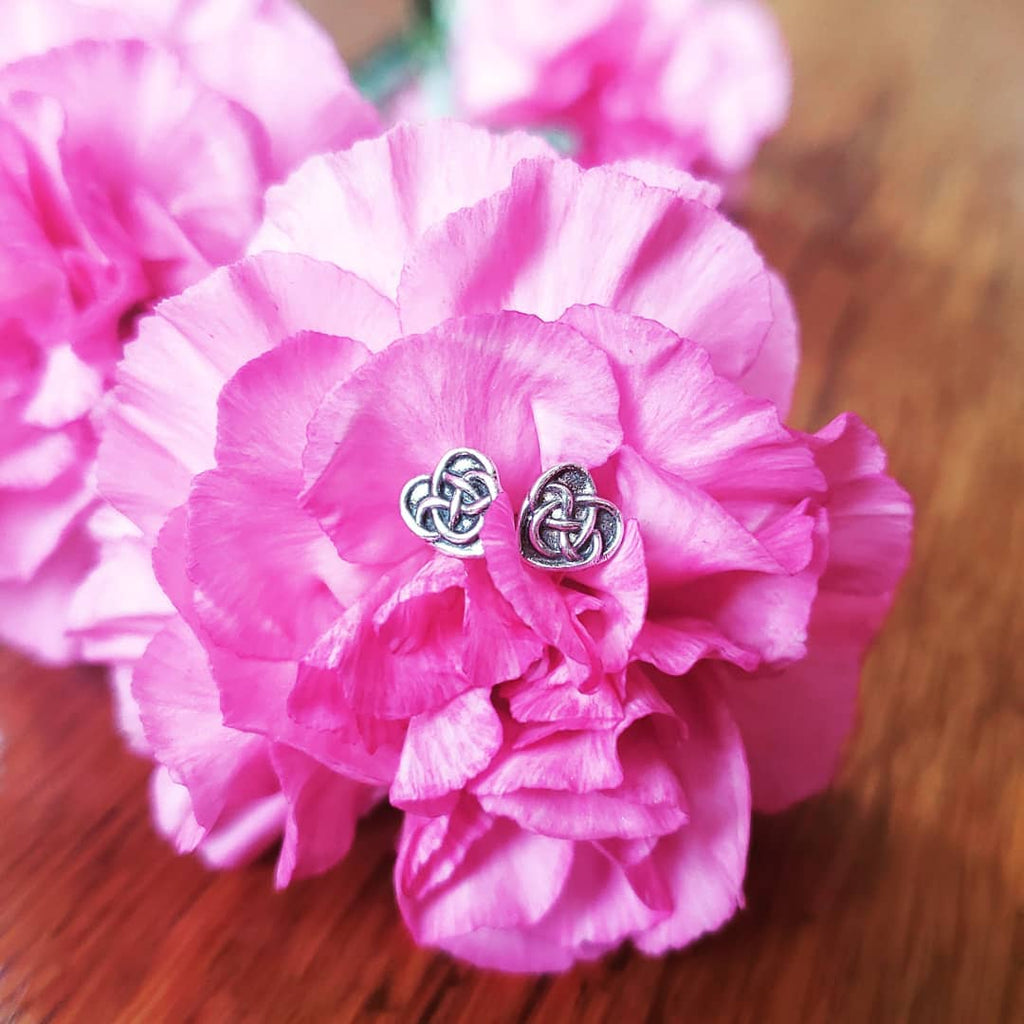 Celtic Heart earrings by Walker Metalsmiths