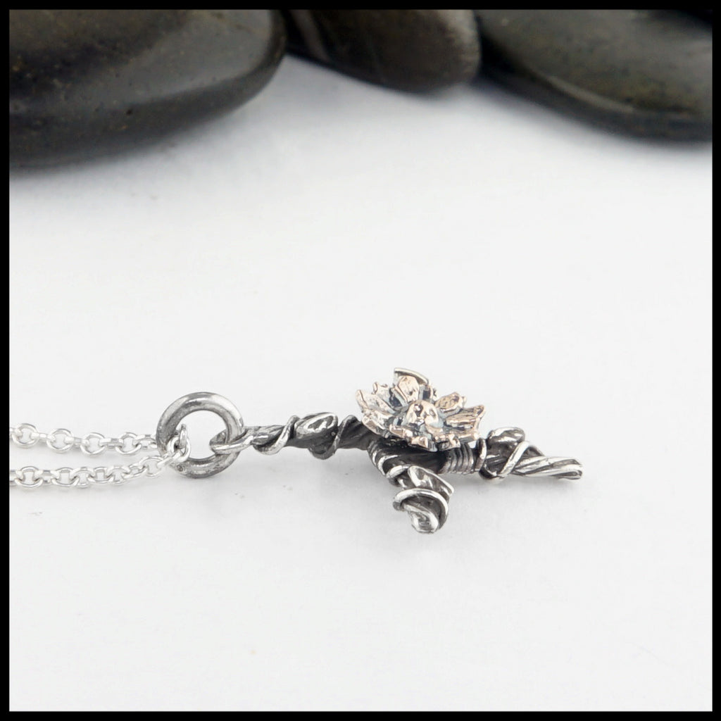 side view of small pendant