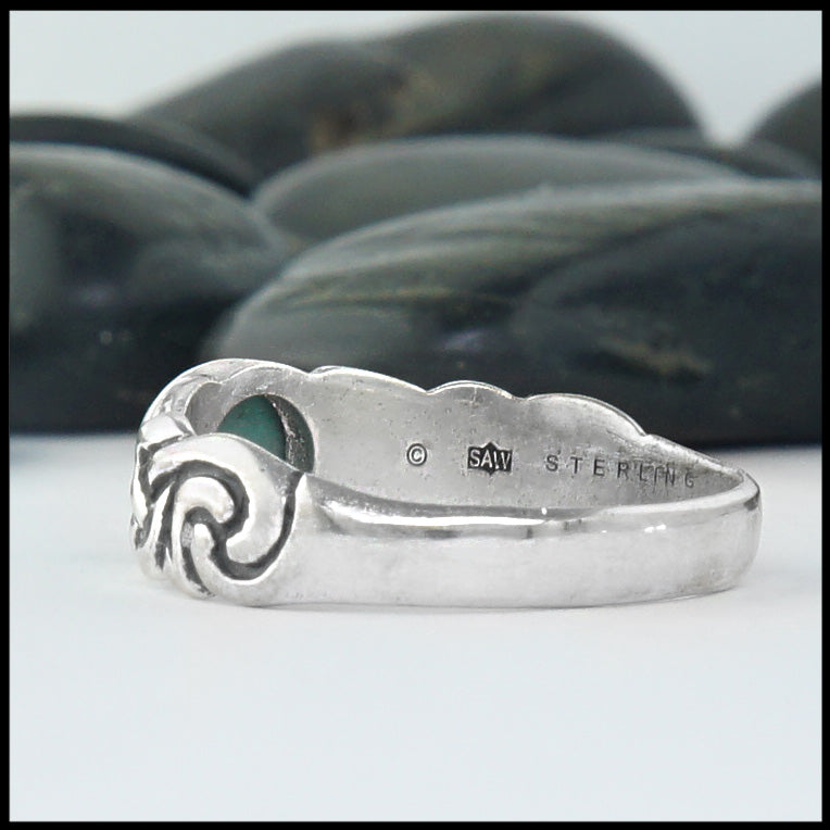 stamp SAW sterling silver