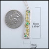 size 40mm 1 37/64" height 10mm 25/64" width